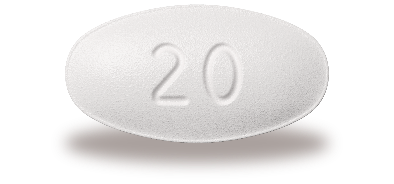 Dosing 20 milligram Lipitor Atorvastatin Calcium Pill